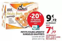 Hyper U U - petits fours aperitif surgeles offre
