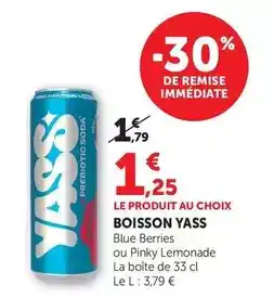 Hyper U Boisson yass offre