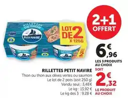 Hyper U Petit navire - rillettes offre
