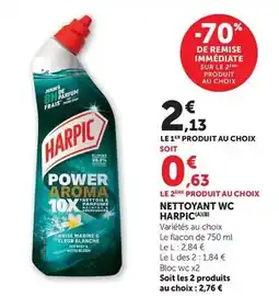 Hyper U Harpic - nettoyant wc offre