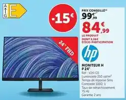 Super U Hp - monitor h p 24 offre
