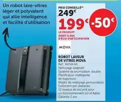 Super U Robot laveur de vitres mova offre