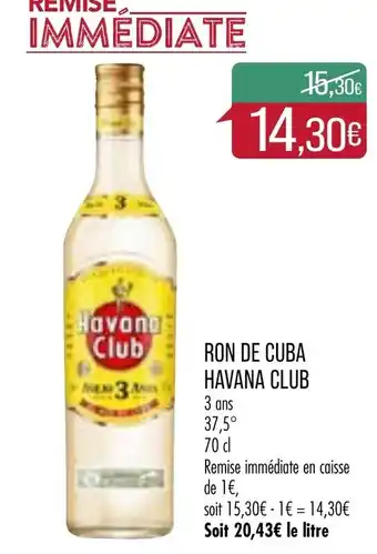 Ron de cuba havana club