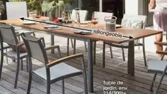 Table de jardin