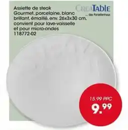 Möbel Martin Assiette de steak Gourme offre