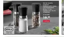 Möbel Martin Set de moulins à épices offre