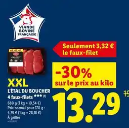 Lidl 4 faux-filets offre