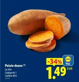 Lidl PATATE DOUCE offre
