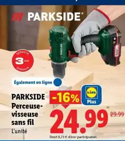 Lidl PARKSIDE Perceuse-visseuse sans fil offre