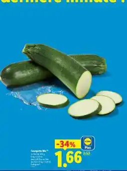 Lidl Courgette Bio offre