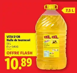 Lidl Vita D'or Huile de tournesol offre