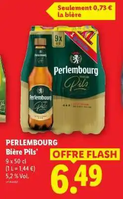 Lidl PERLEMBOURG Bière Pils offre