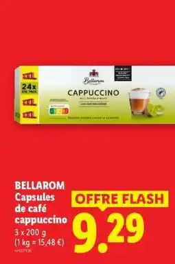 Lidl BELLAROM Capsules de café cappuccino offre