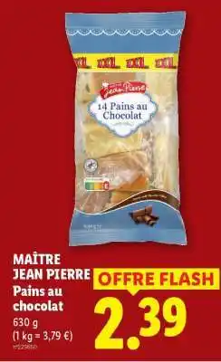 Lidl MAÎTRE JEAN PIERRE Pains au chocolat offre