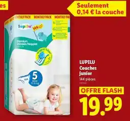 Lidl LUPILU Couches junior offre