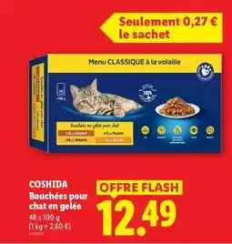 Lidl COSHIDA Bouchées pour chat en gelée offre
