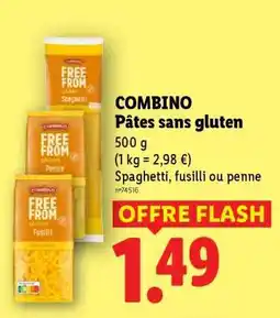 Lidl COMBINO Pâtes sans gluten offre