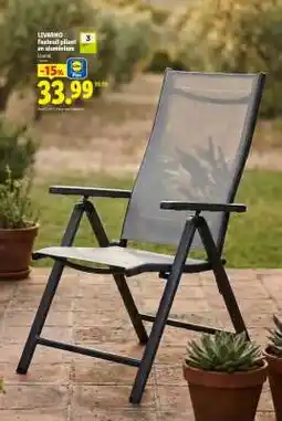 Lidl Fauteuil pliant en aluminium offre
