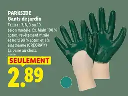 Lidl PARKSIDE Gants de jardin offre