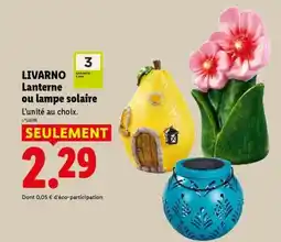 Lidl LIVARNO Lanterne ou lampe solaire offre