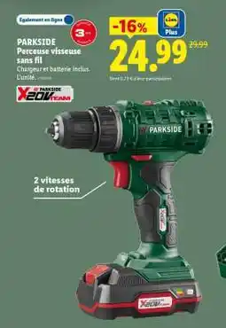 Lidl PARKSIDE Perceuse-visseuse sans fil offre