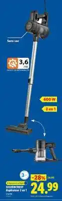 Lidl Silvercrest Aspirateur 2 en 1 offre