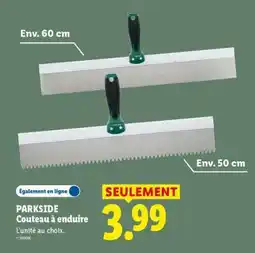 Lidl PARKSIDE Couteau à enduire offre