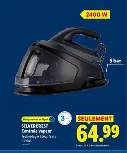 Lidl SILVERCREST Centrale vapeur offre