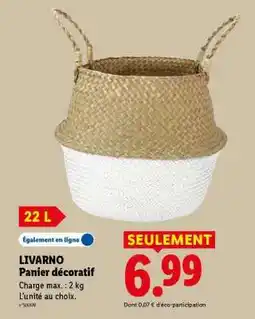 Lidl LIVARNO Panier décoratif offre