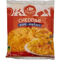 Carrefour Market Carrefour classic' cheddar râpé offre