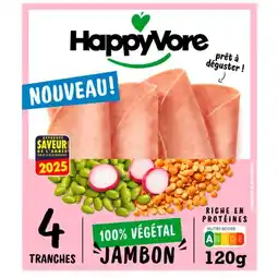 Carrefour Market Happyvore jambon végétal offre