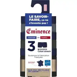 Carrefour Eminence boxers homme offre