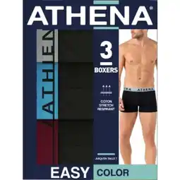 Carrefour Athena boxers homme easy color offre