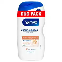 Carrefour Sanex gel douche derma care duo pack offre