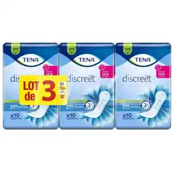 Carrefour Tena discreet protections pour fuites urinaires offre