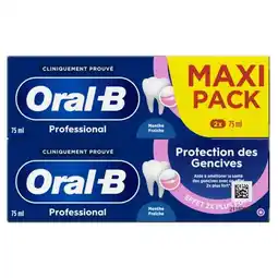 Carrefour Oral b dentifrice maxi pack offre