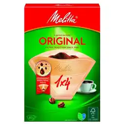 Carrefour Melitta filtre à café 1x4 brun offre