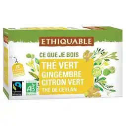 Carrefour Ethiquable thé bio offre