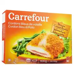 Carrefour Carrefour cordons bleus de volaille surgelés offre