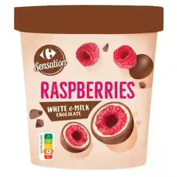 Carrefour Carrefour sensation framboises surgelées enrobées offre