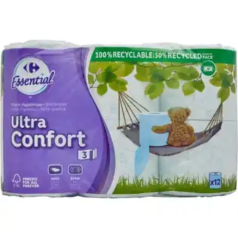 Carrefour Carrefour essential papier hygiénique ultra confort offre