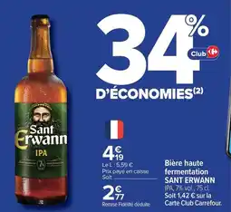 Carrefour Carrefour - bière haute fermentation offre