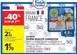 Carrefour Carrefour - lardons filiere qualite offre