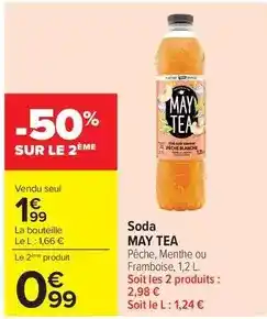 Carrefour May tea - soda offre