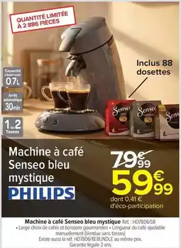 Carrefour Senseo - machine à café offre