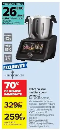 Carrefour Total - robot cuiseur multifonctions connecté offre