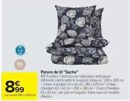 Carrefour Tex - parure de lit sach offre
