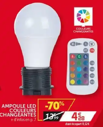 Gifi Ampoule led couleurs changeantes offre