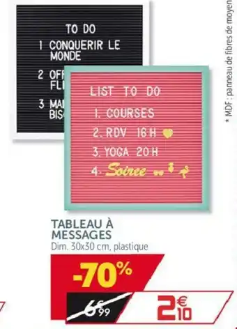 Gifi Tableau à messages offre