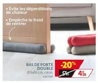 Gifi Bas de porte double offre